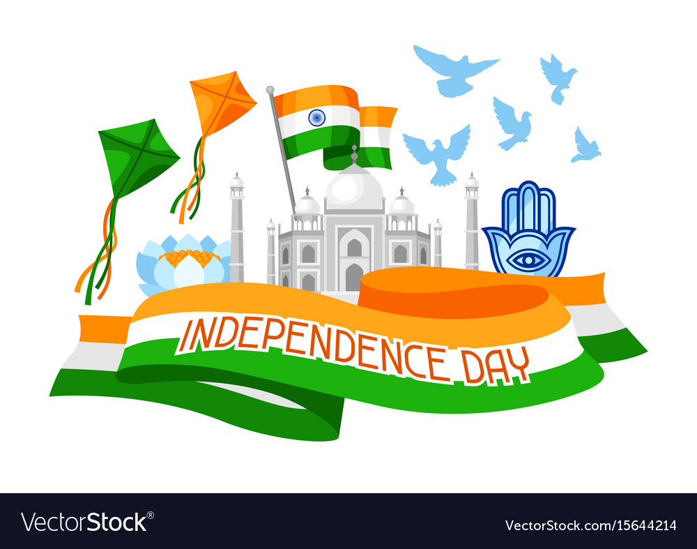 India independence day greeting card celebration