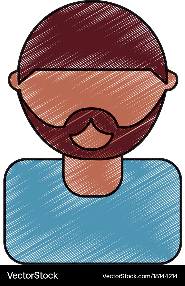 Man face Royalty Free Vector Image - VectorStock