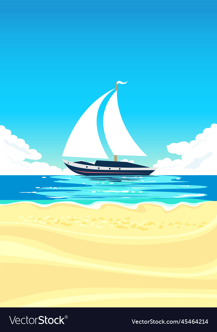 Sailboat at sea