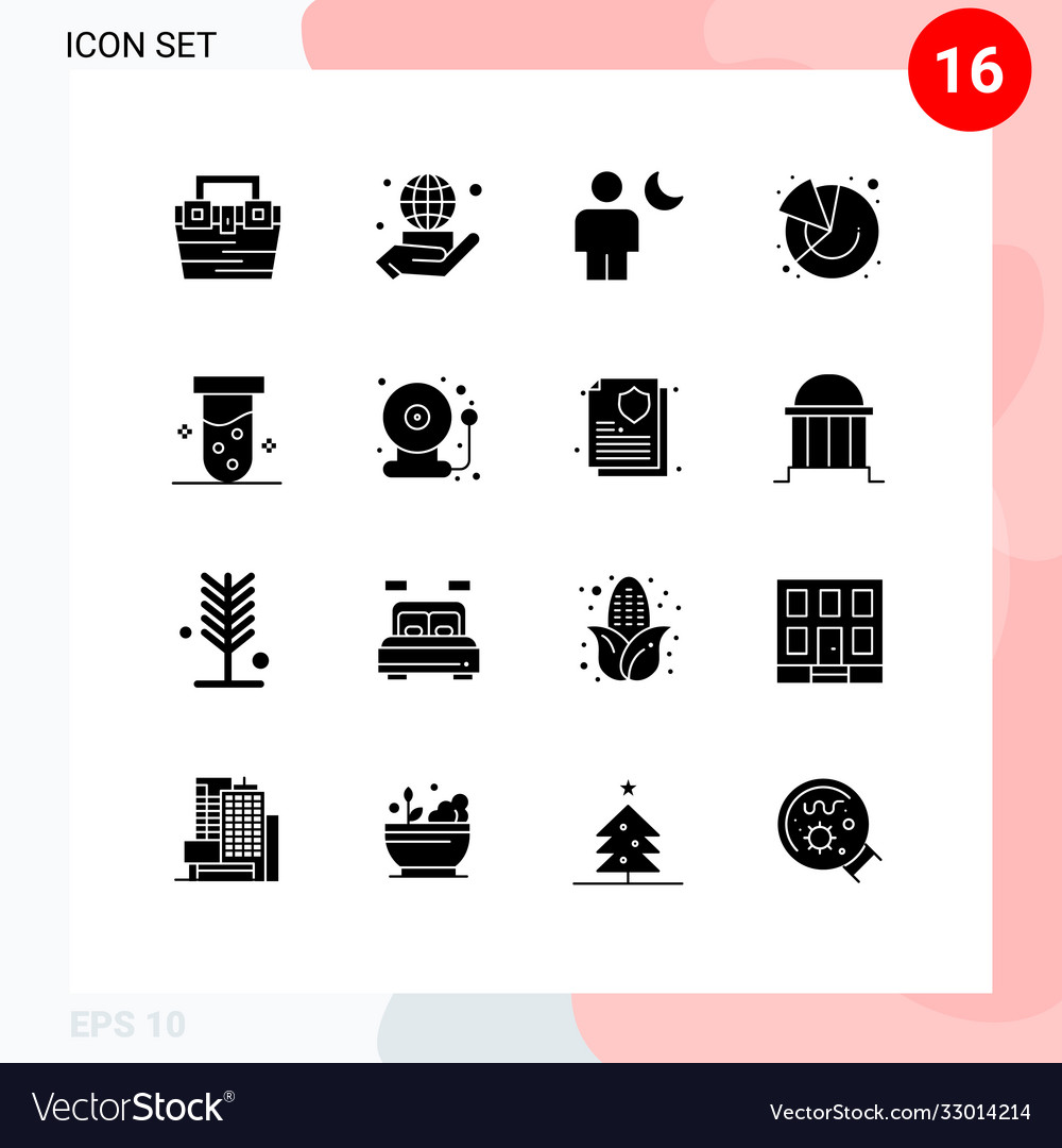 User interface pack 16 basic solid glyphs