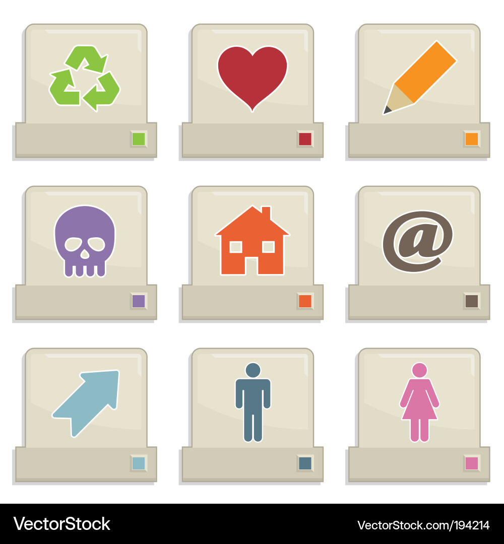 Web icons Royalty Free Vector Image - VectorStock