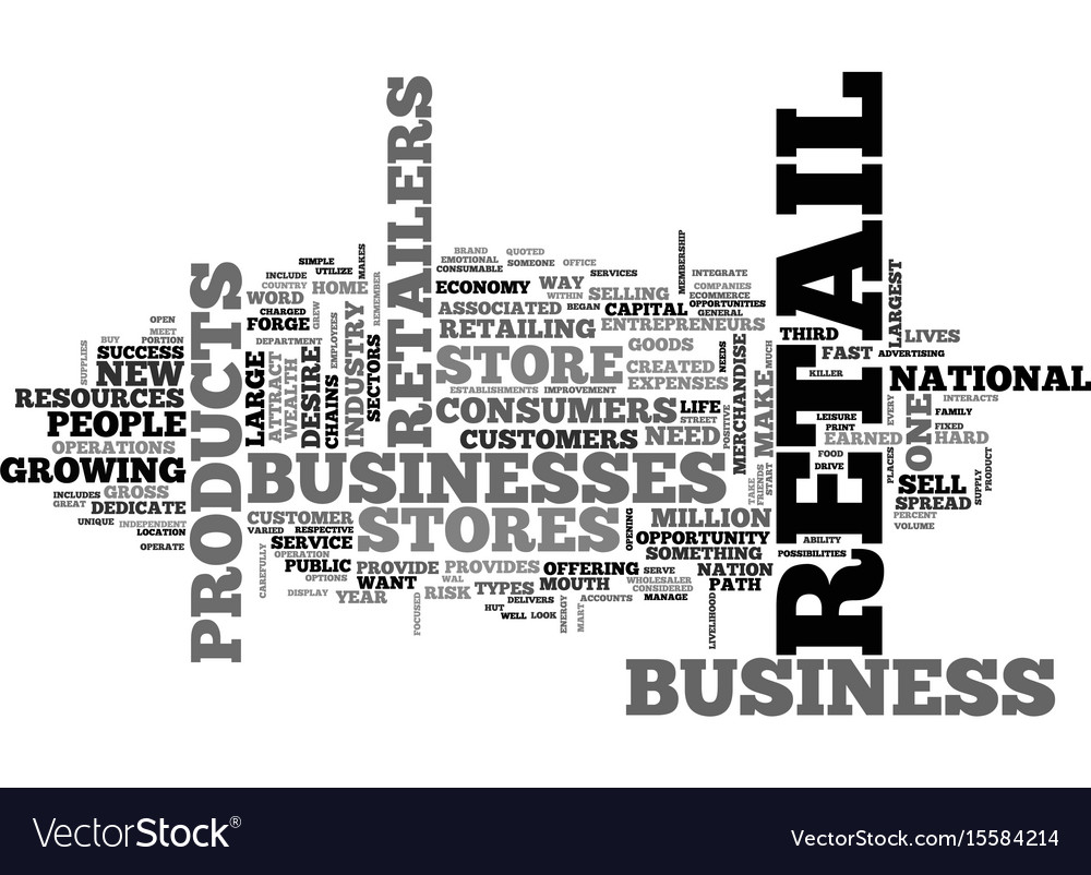 why open up a retail store text word cloud concept retail word