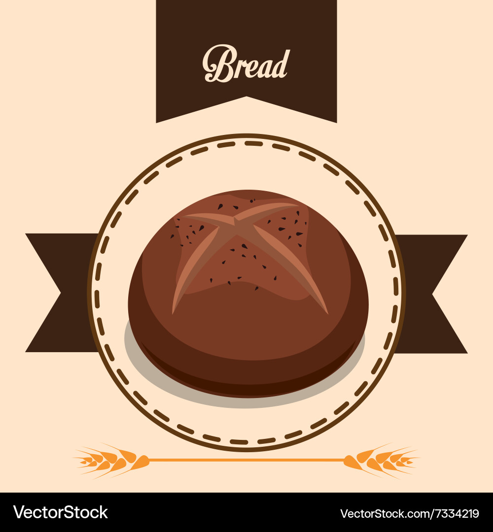 Bread and bakery design Royalty Free Vector Image