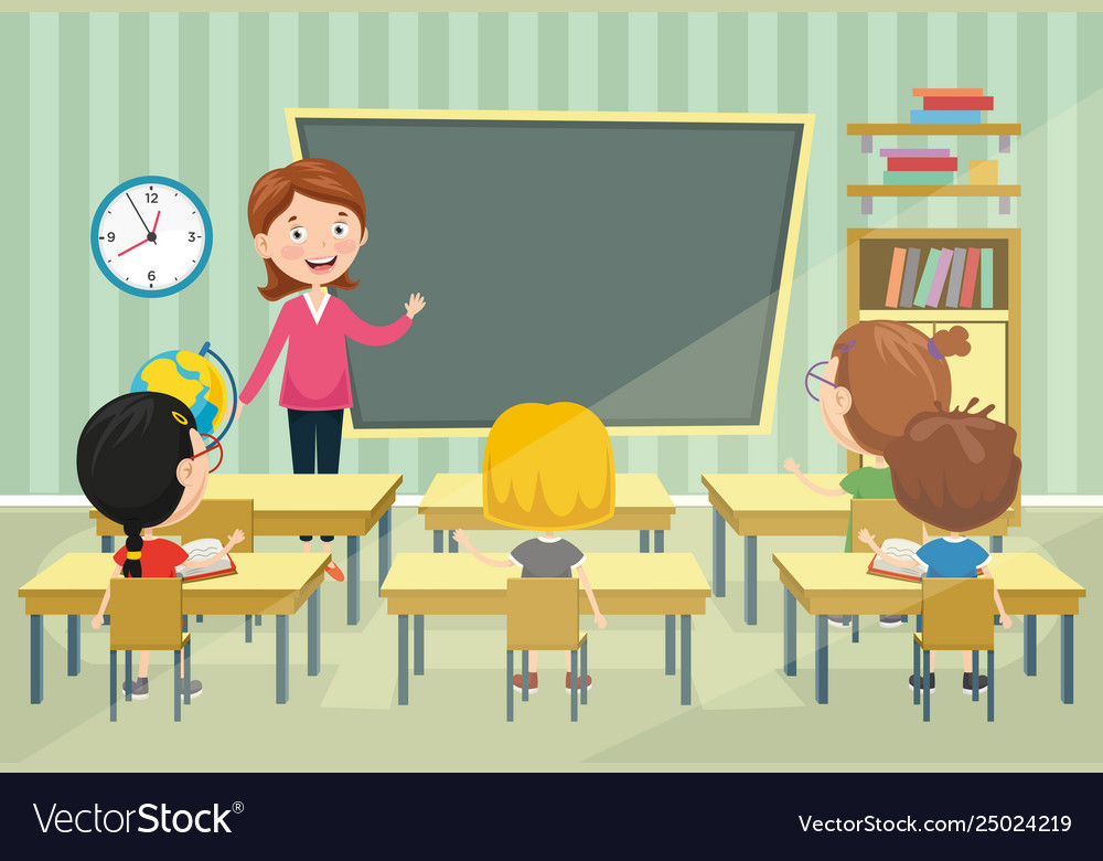 Classroom Royalty Free Vector Image - VectorStock