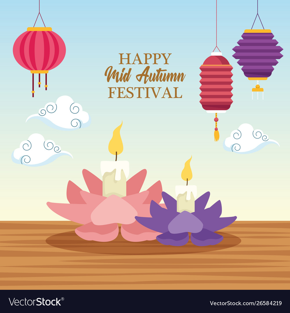 Mitte Herbst chinesische Festival Cartoon