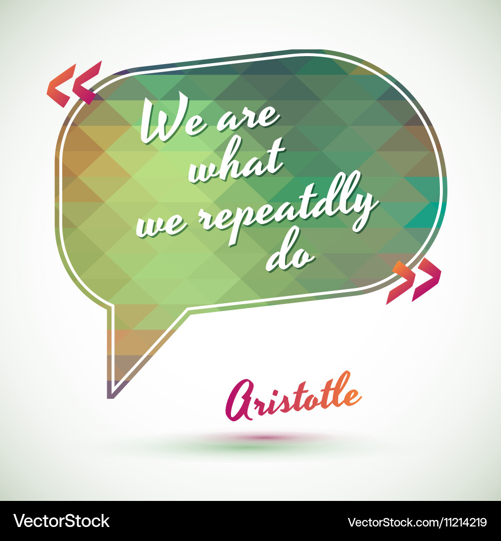 Typographical background with quote Royalty Free Vector