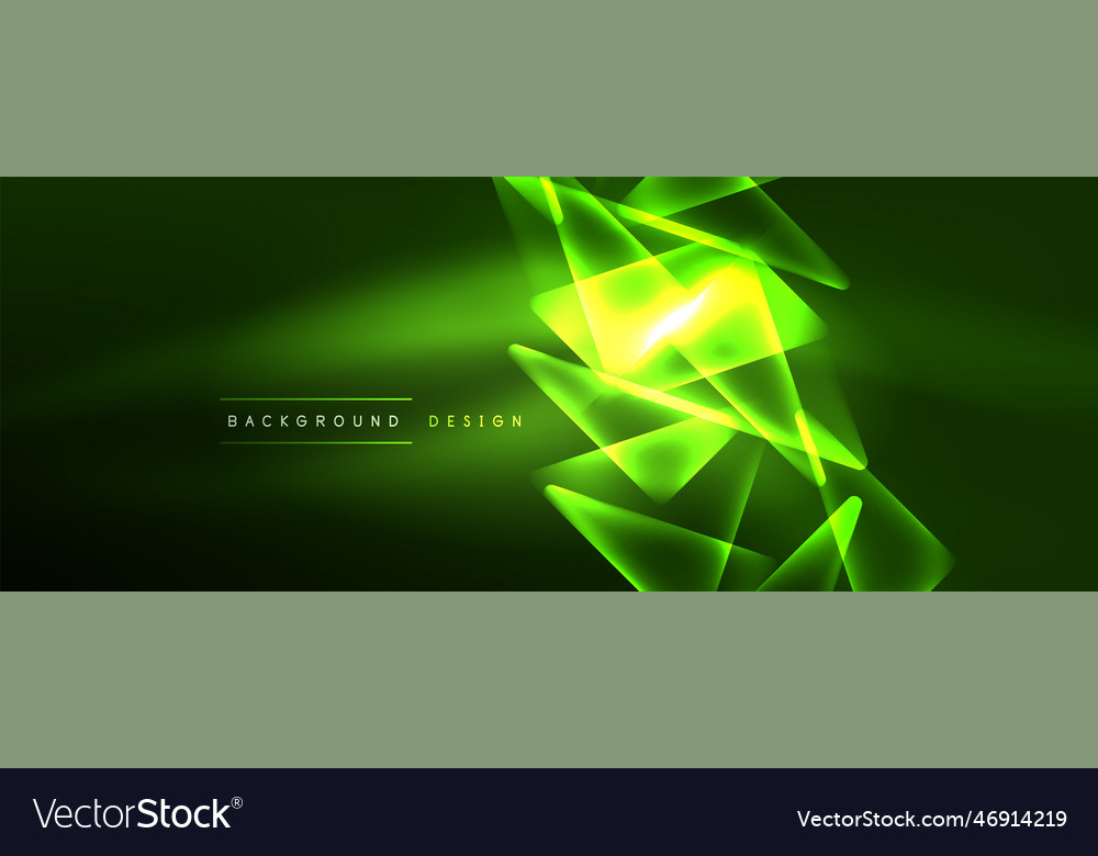 Vibrant geometric neon shiny line background Vector Image