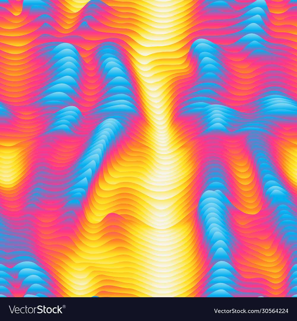 Infrared Waves Seamless Pattern Royalty Free Vector Image