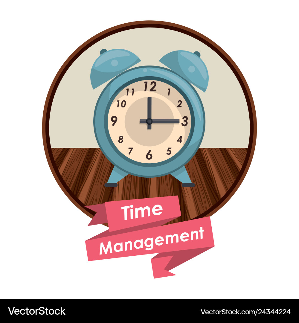 Time management concept Royalty Free Vector Image