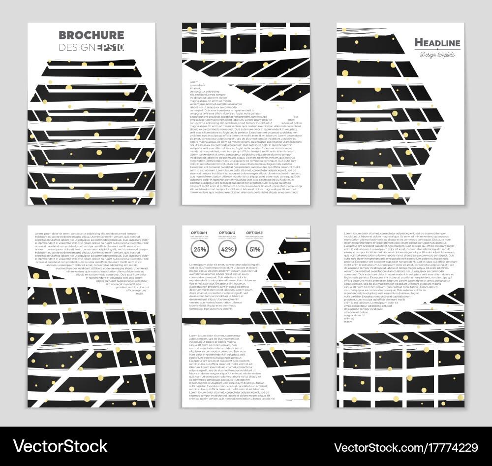 Abstract layout background set for art Royalty Free Vector