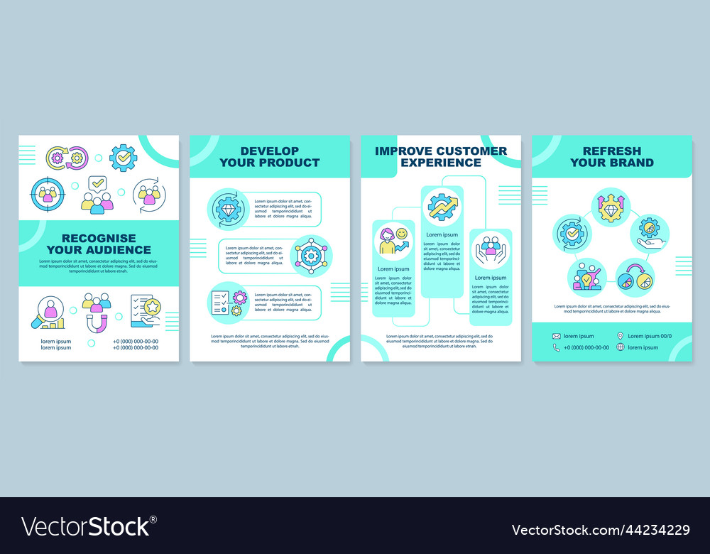 Brand longevity establishment mint brochure Vector Image