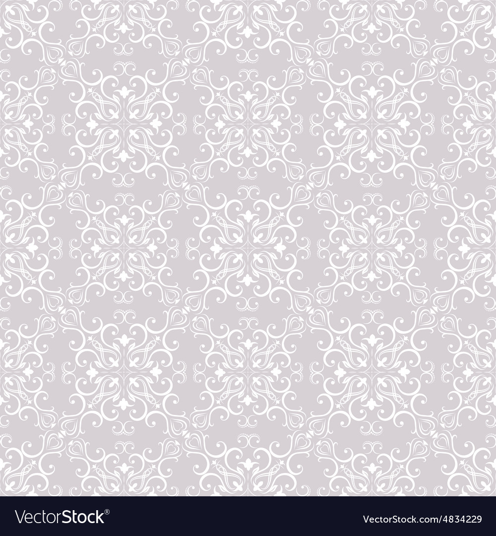 Floral seamless wallpapers in the style of baroque