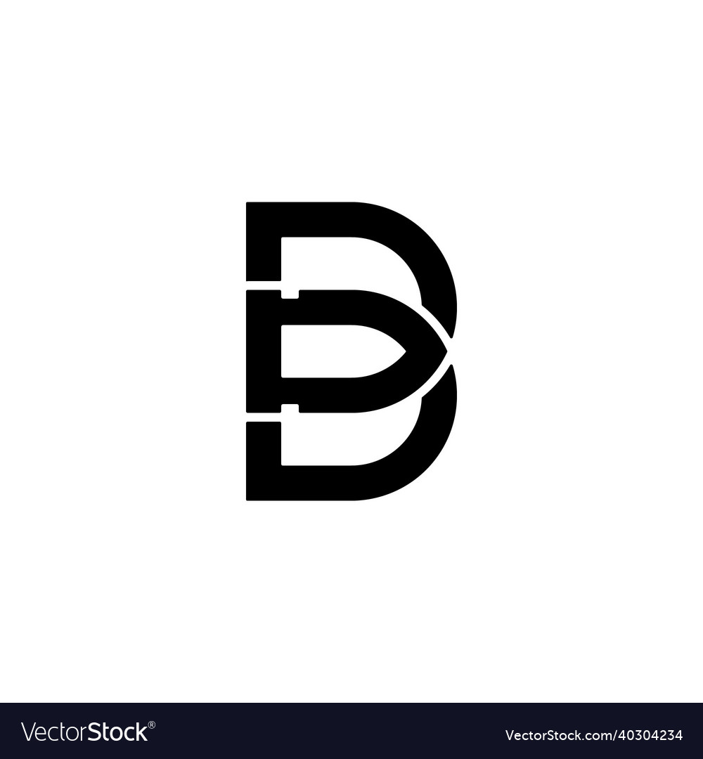 Logo Symbol Icon Letter B Bullet Royalty Free Vector Image