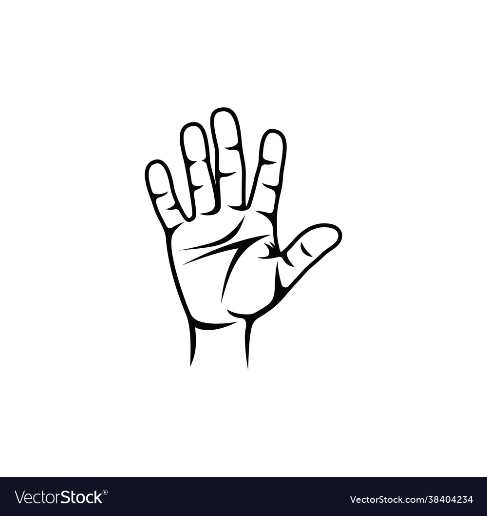 Male hand Royalty Free Vector Image - VectorStock