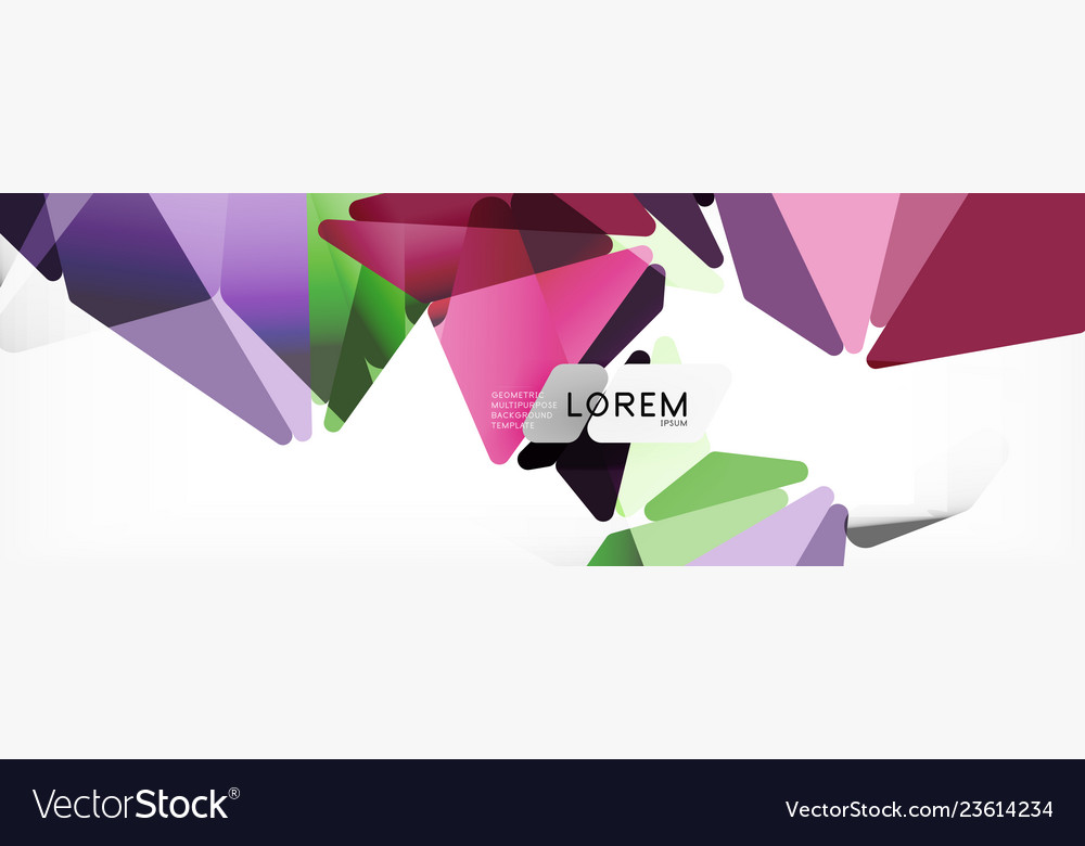 Mosaic triangular low poly style abstract