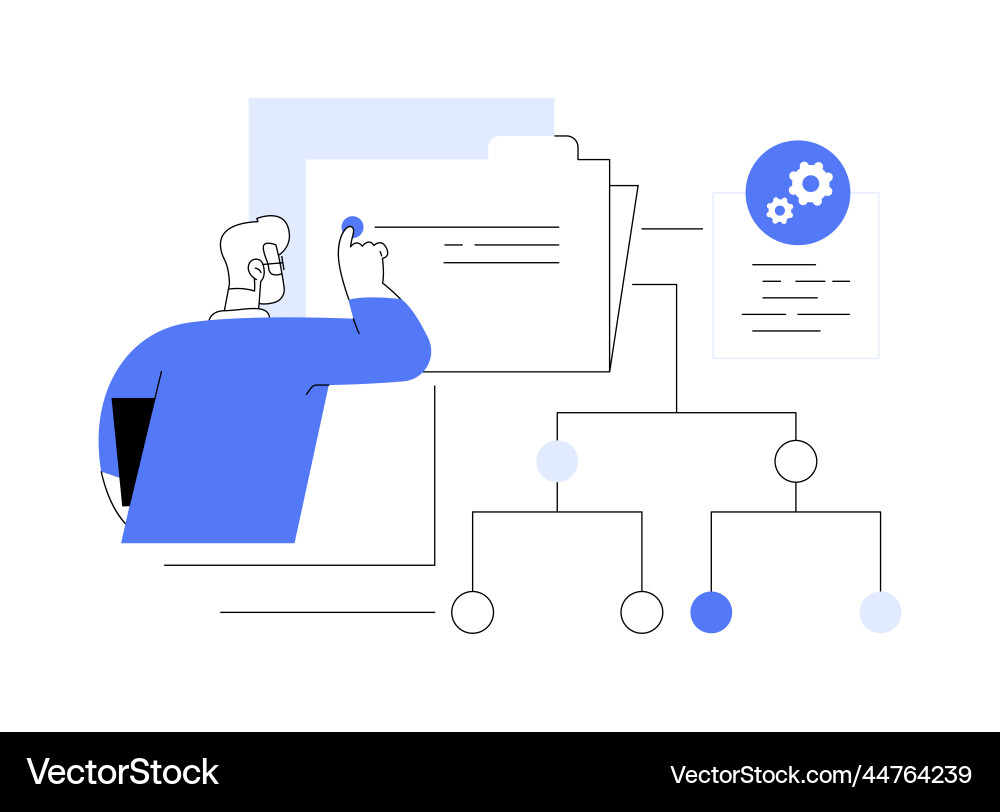 Information architecture abstract concept Vector Image