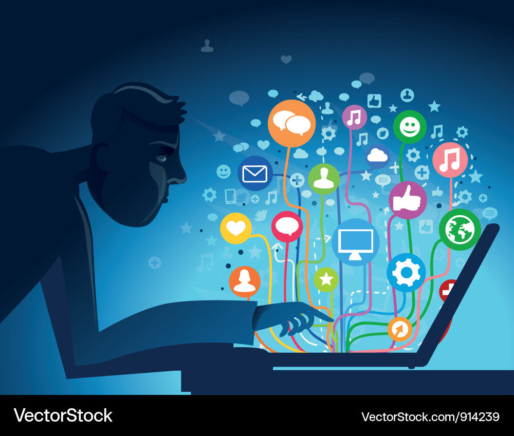 Internet concept Royalty Free Vector Image - VectorStock