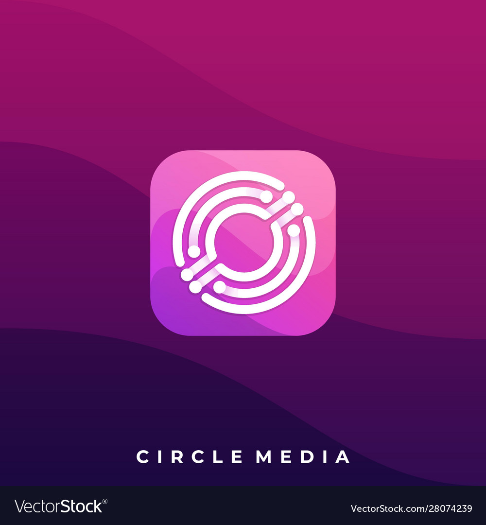 Media icon application design template suitable Vector Image
