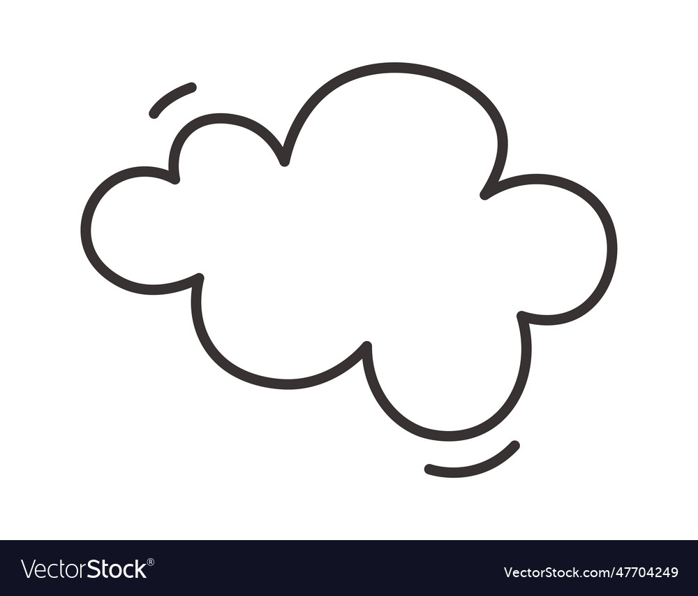 Sky cloud lined Royalty Free Vector Image - VectorStock