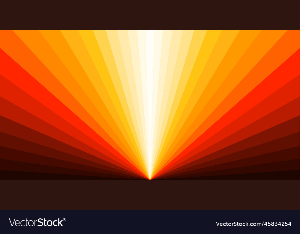 Abstract sunrise line background template Vector Image