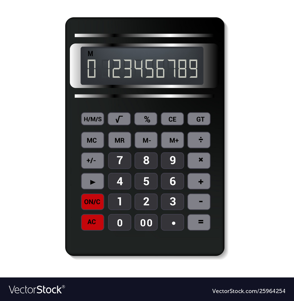 Calculator business accounting calculation Vector Image