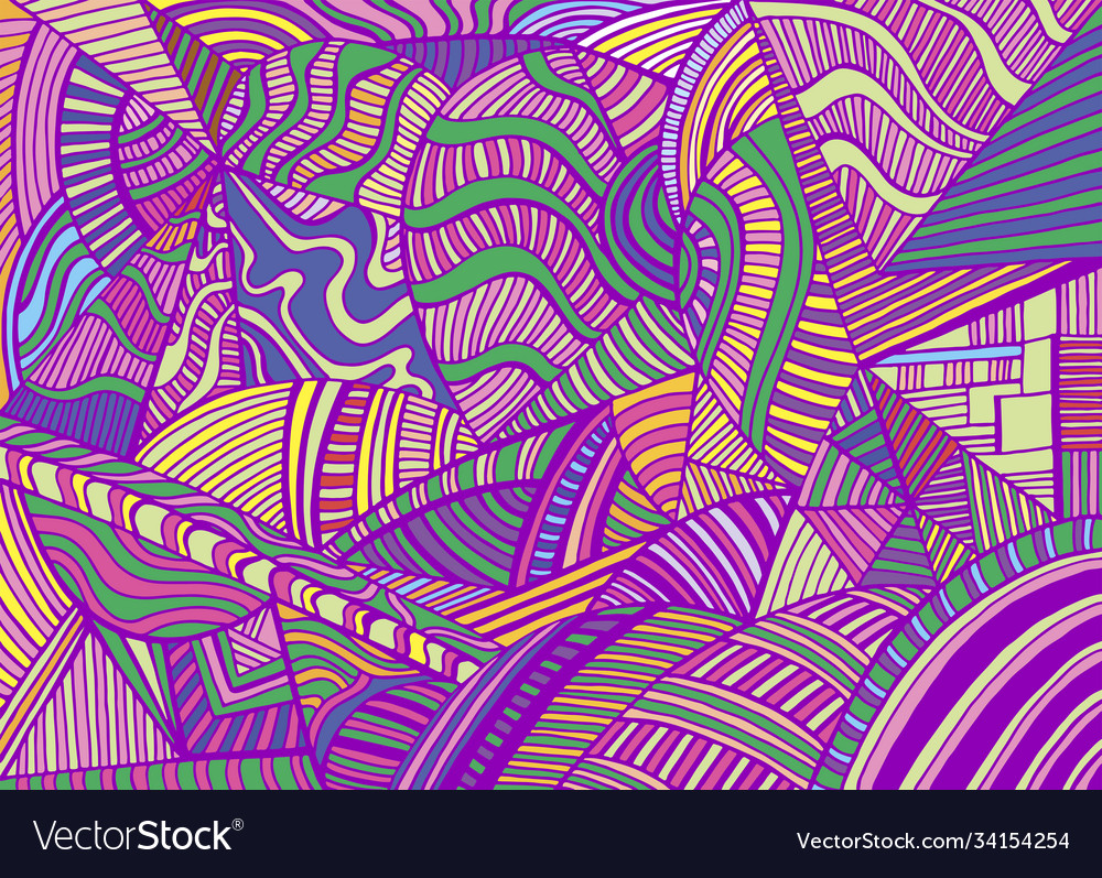 Colorful abstract geometric shapes from triangles Vector Image