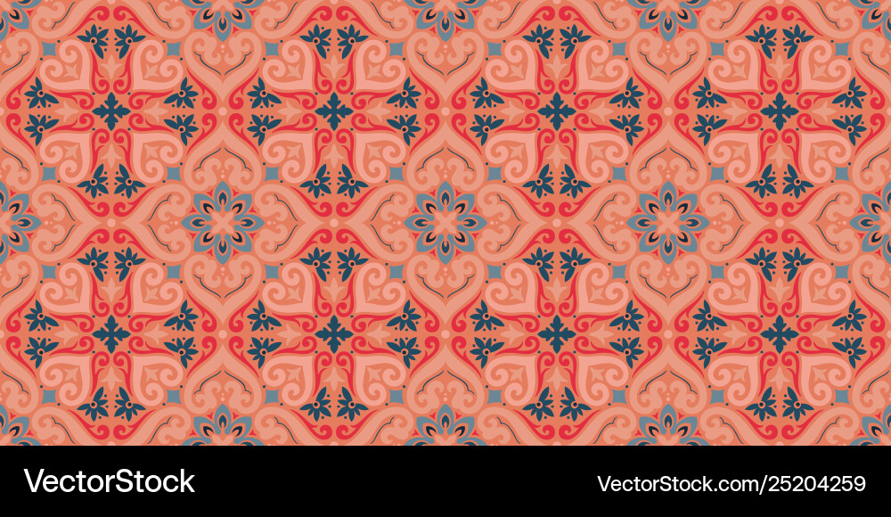 Damask seamless pattern background elegant Vector Image