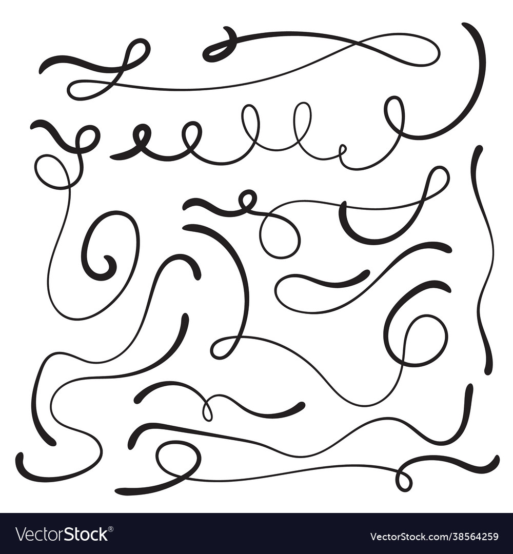 Felt tip brush line Royalty Free Vector Image - VectorStock