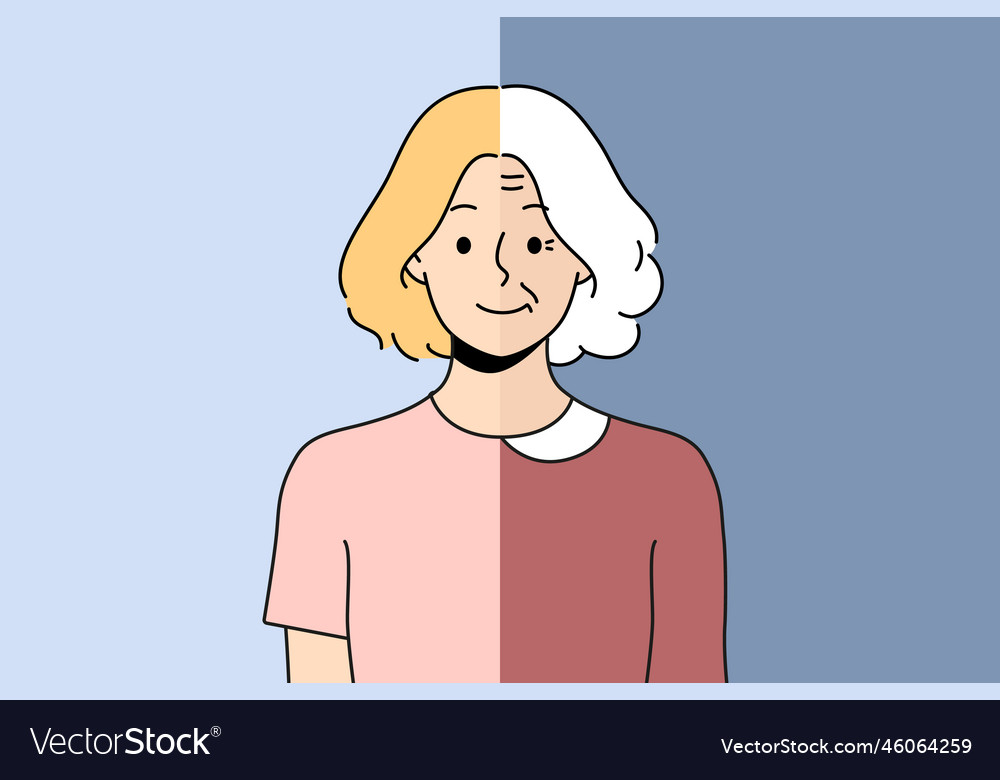 Woman Aging Process Royalty Free Vector Image Vectorstock Woman Aging Process Royalty Free Vector Image Vectorstock