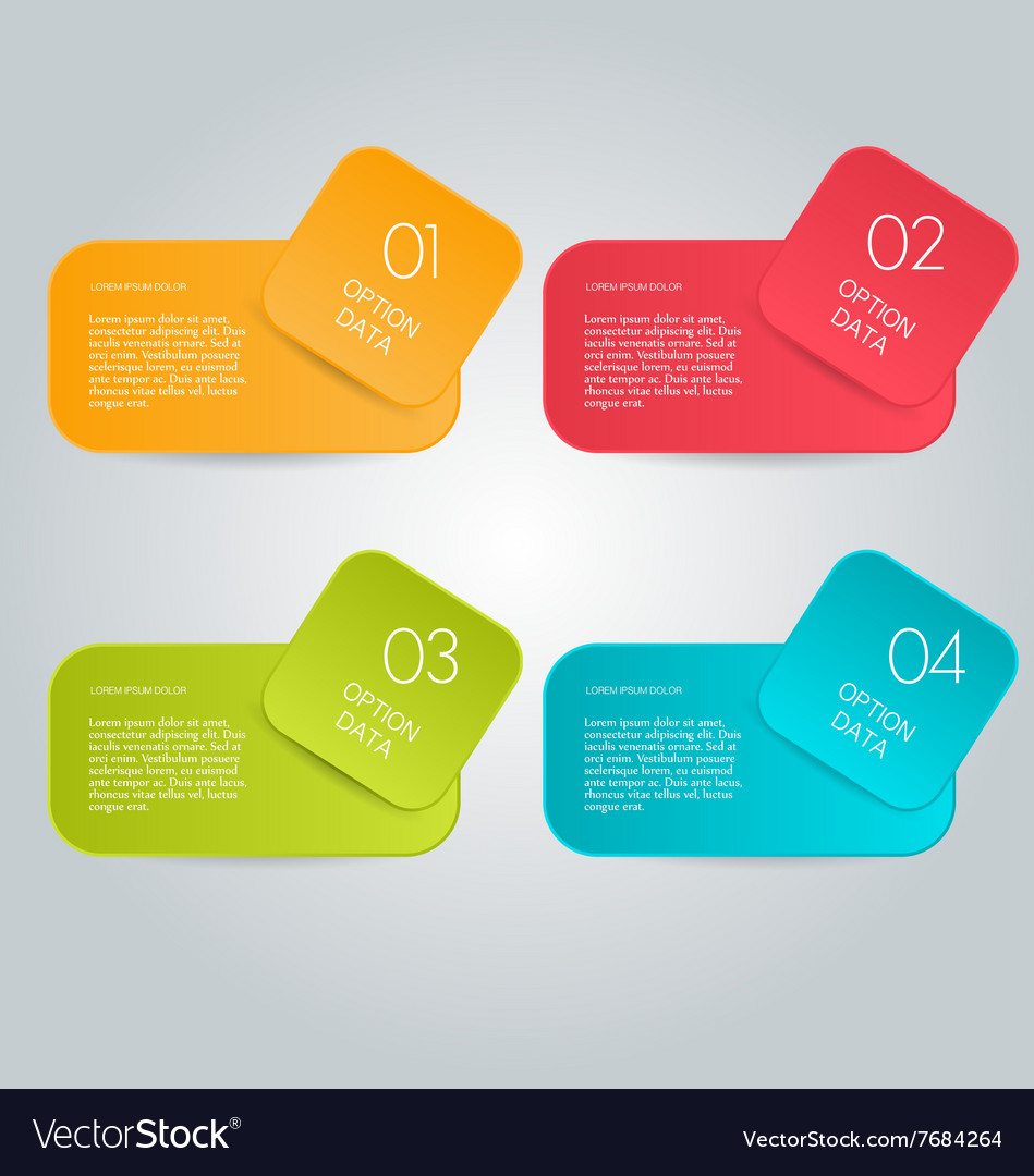 Business infographics tabs template Royalty Free Vector