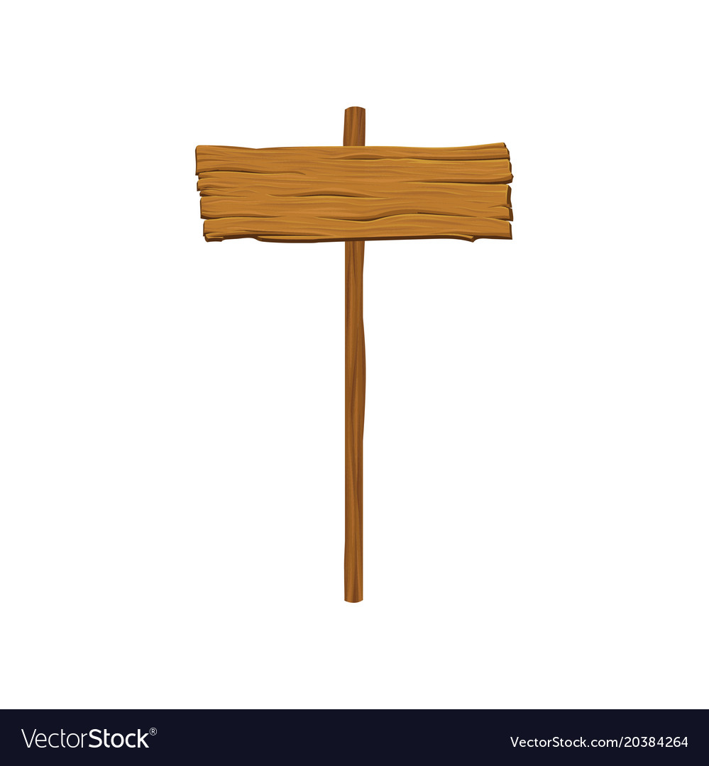 Old Banner With Wood Texture Signpost With Place Vector Image