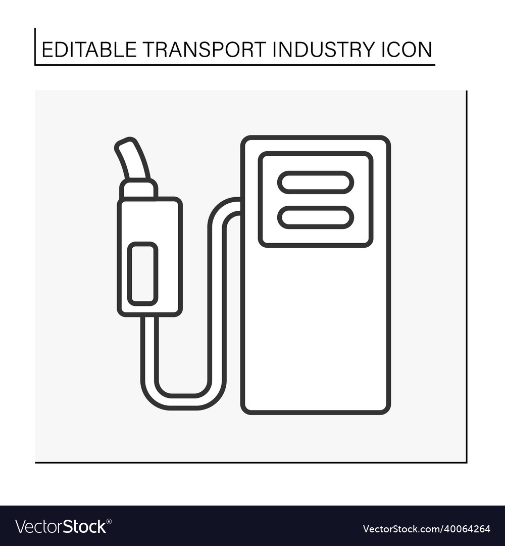 Petrol line icon