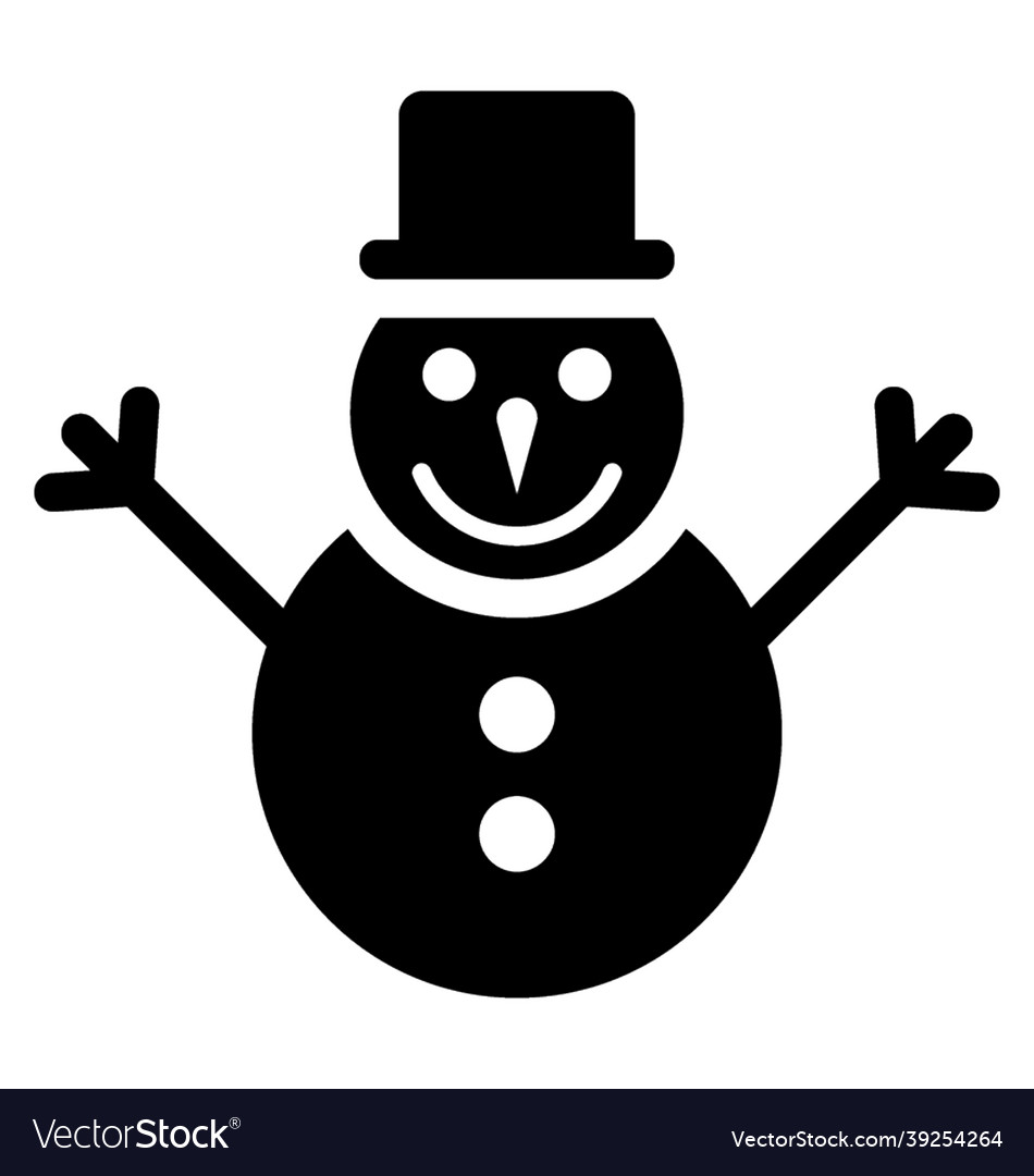 Snowman Royalty Free Vector Image - VectorStock