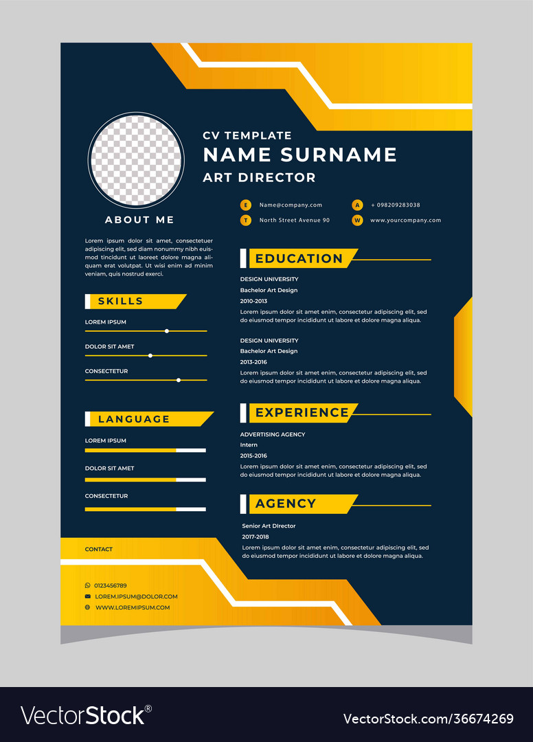 Cvresumecurriculum vitae letterhead template