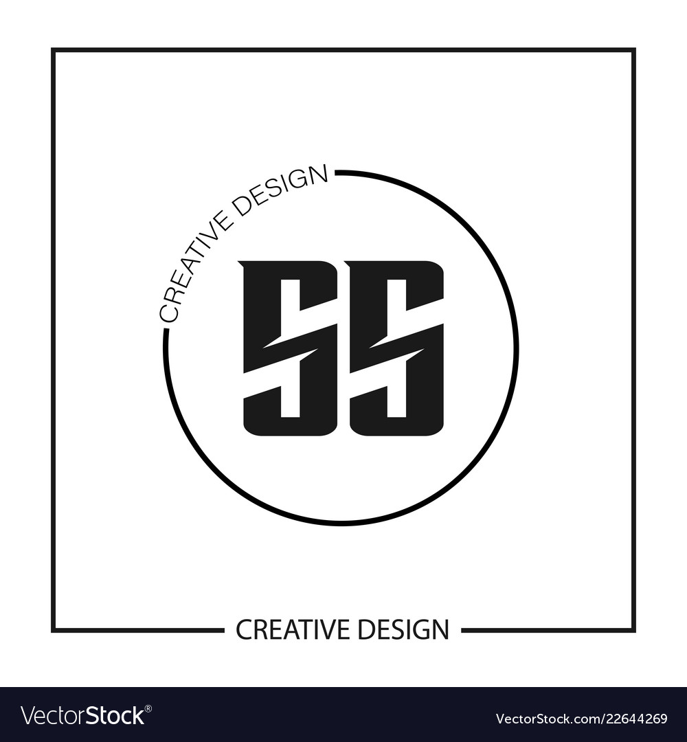 Initial letter ss logo template design