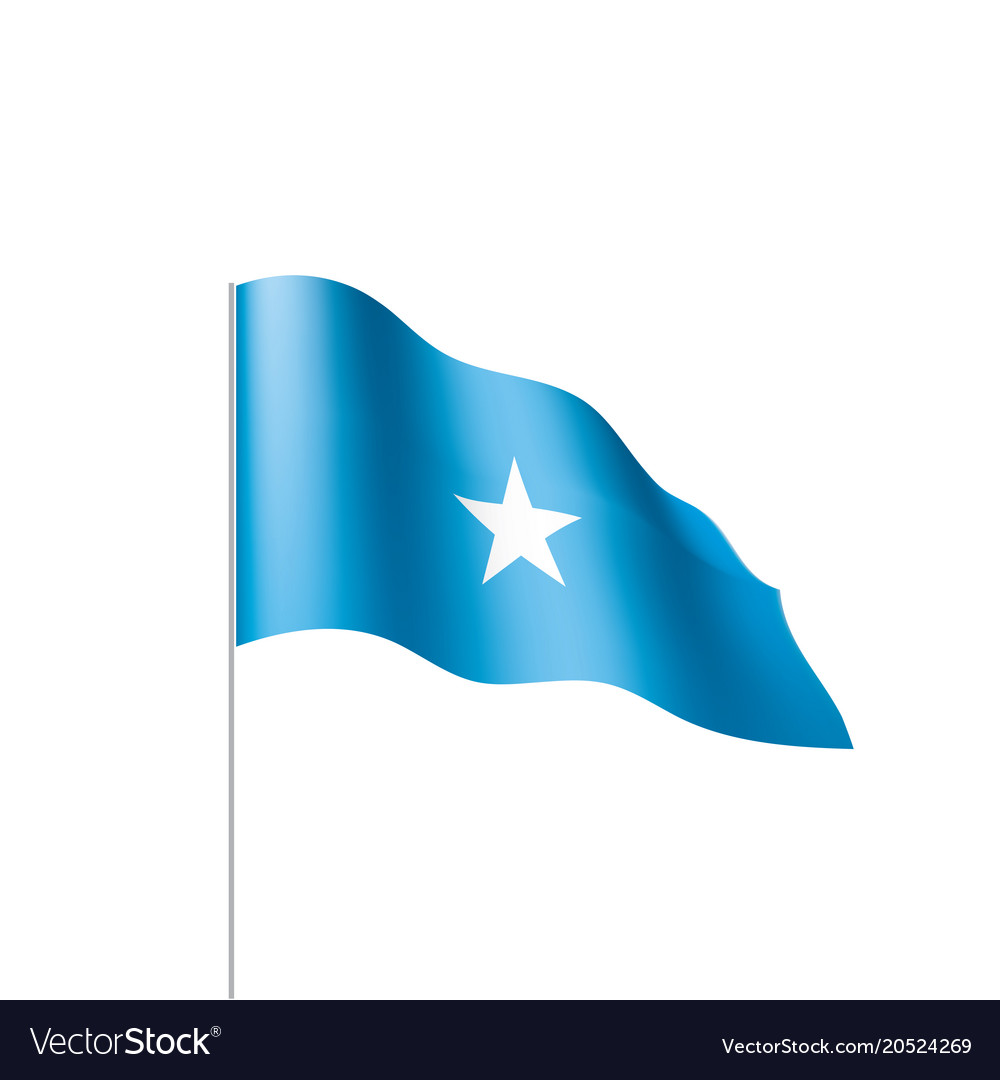 Somalia flag Royalty Free Vector Image - VectorStock