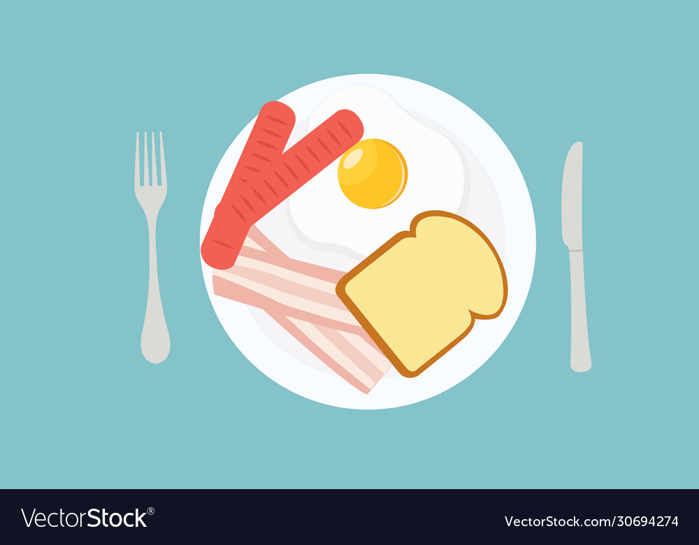 Breakfast Royalty Free Vector Image - VectorStock