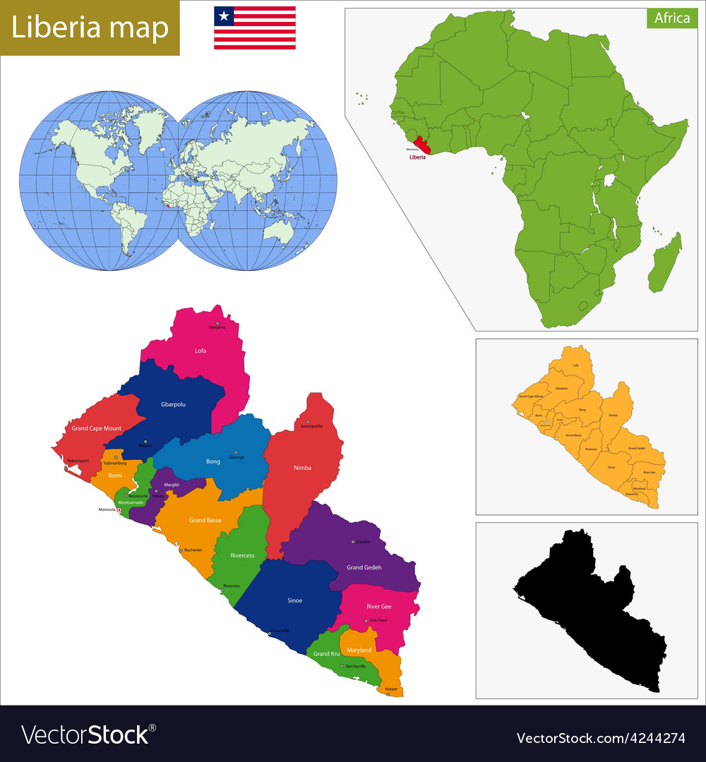 Liberia map