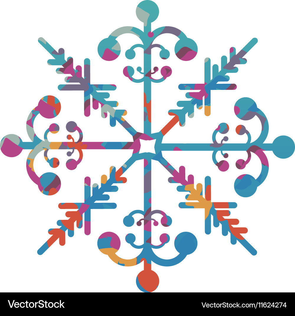 Snowflake creative icon image Royalty Free Vector Image