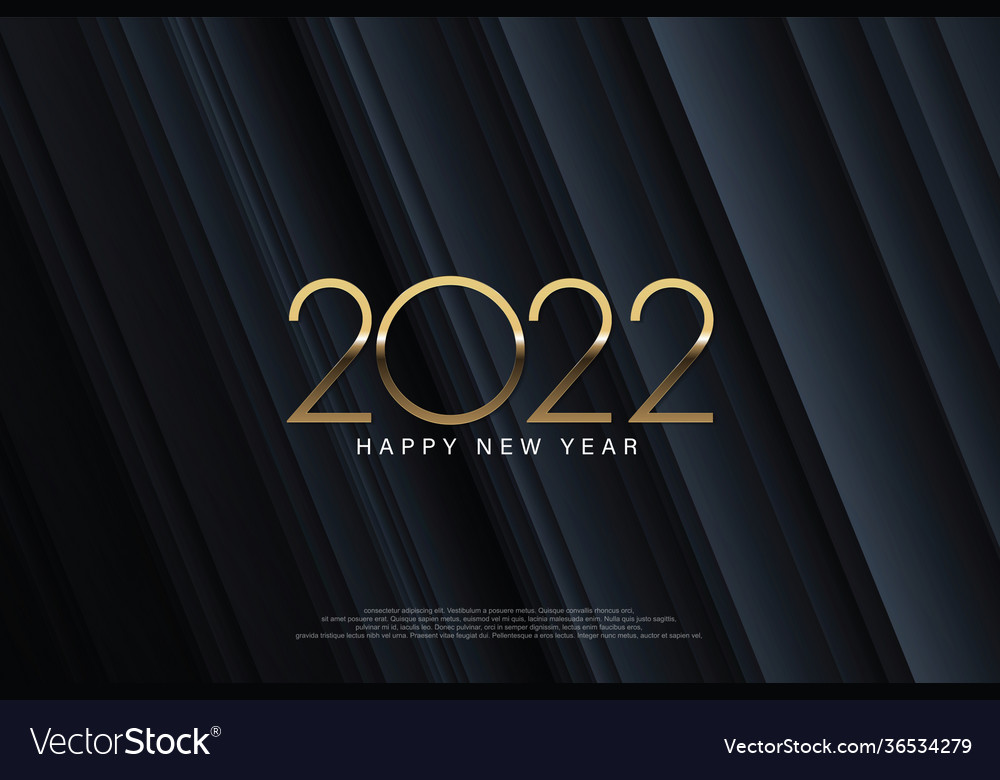 2022 happy new year elegant design