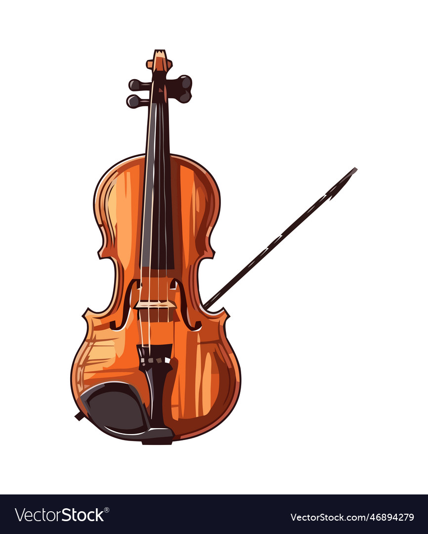 Classical fiddle instrument in symphony orchestra