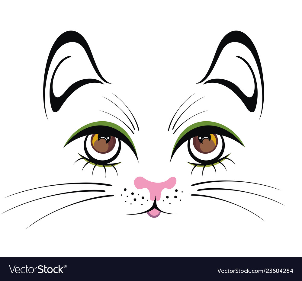 Cute cat Royalty Free Vector Image - VectorStock