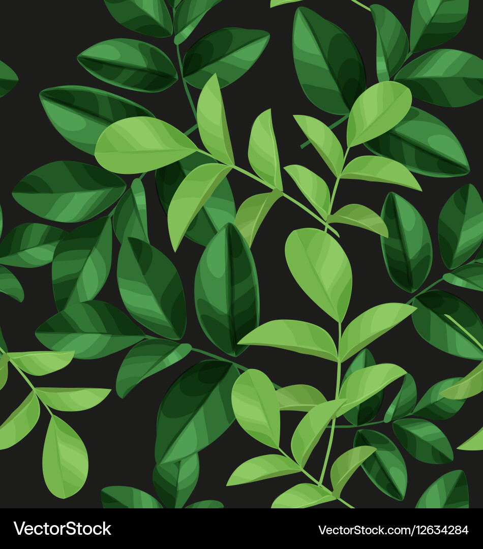 Leaf pattern background Royalty Free Vector Image