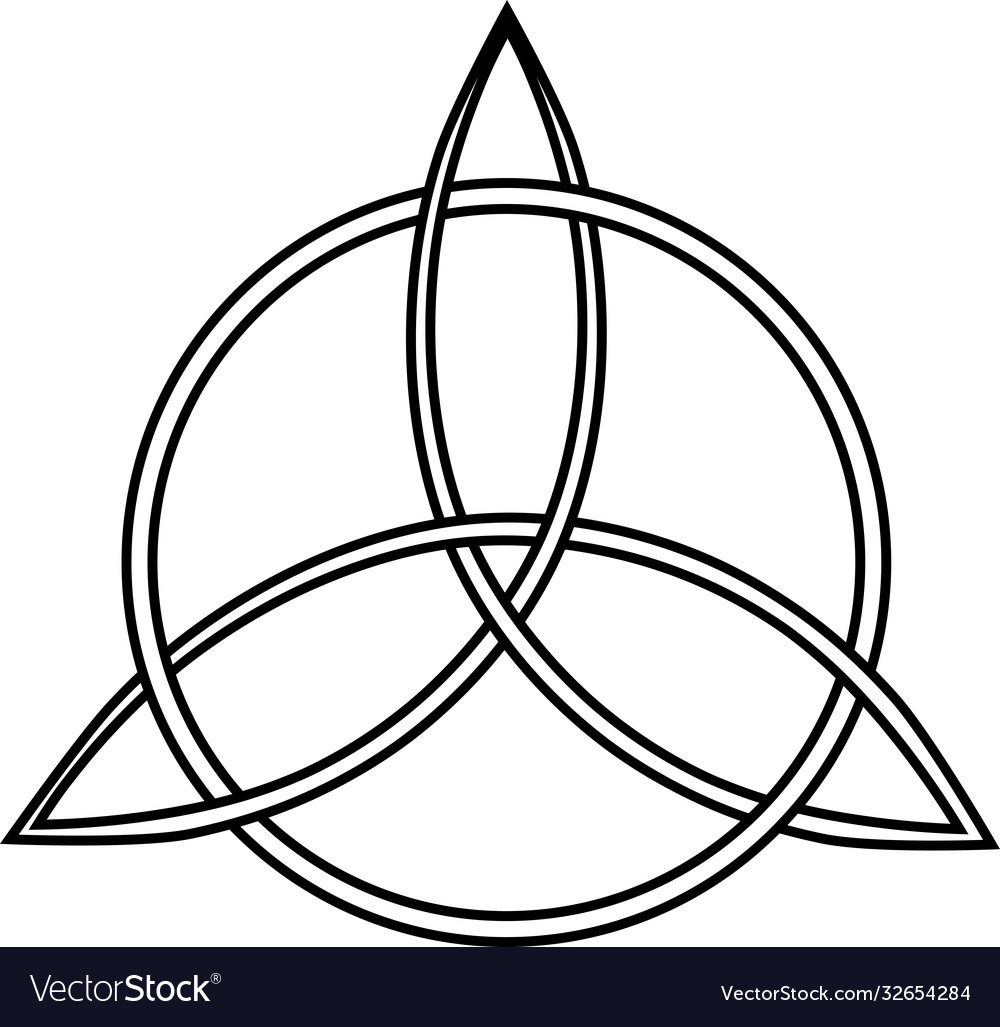 Triquetra trefoil celtic symbol