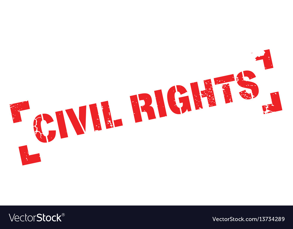 Civil Rights Rubber Stamp Royalty Free Vector Image