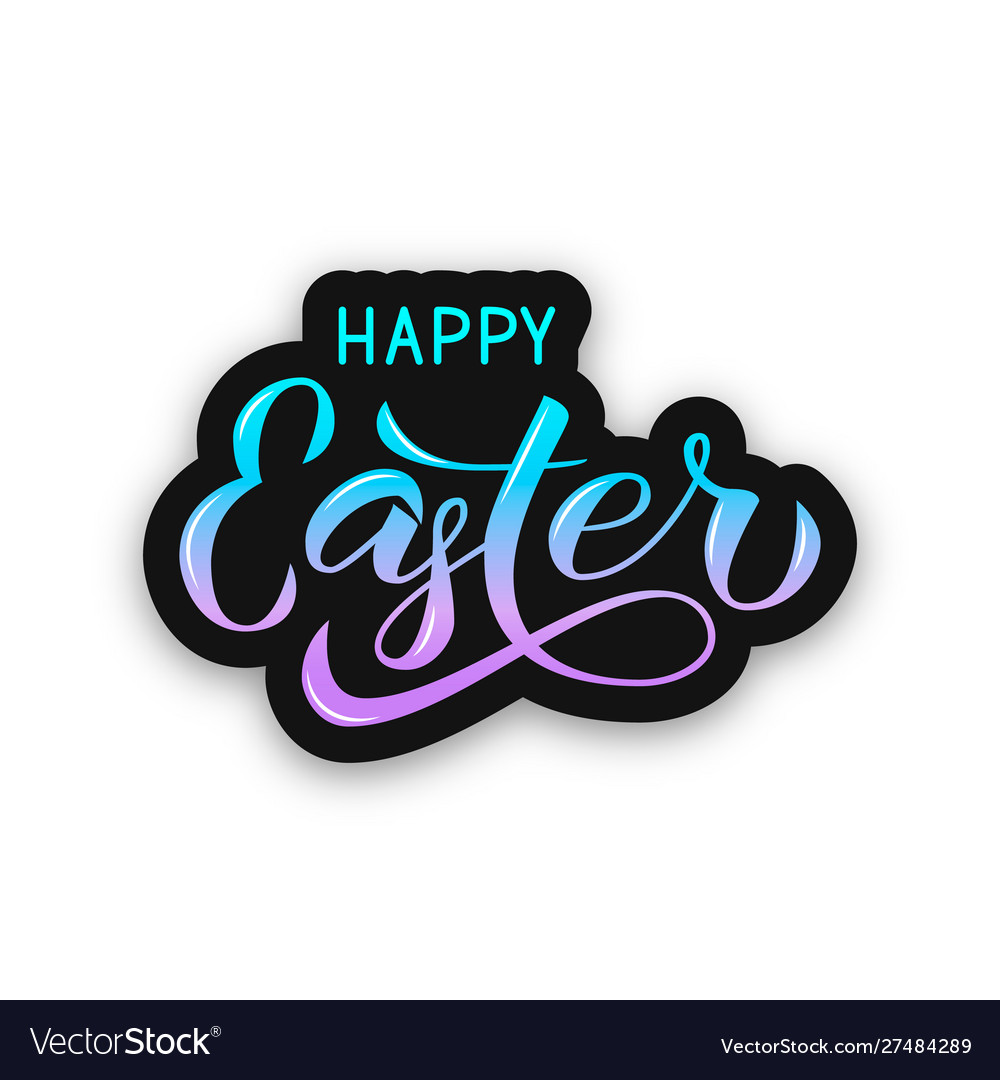 Happy Easter Kalligraphie Handschrift