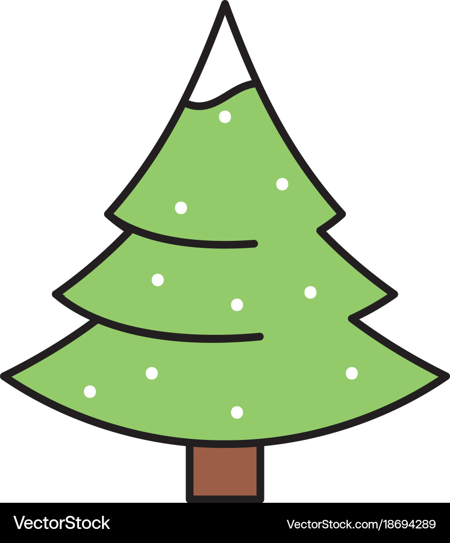 Isolated pine tree design Royalty Free Vector Image