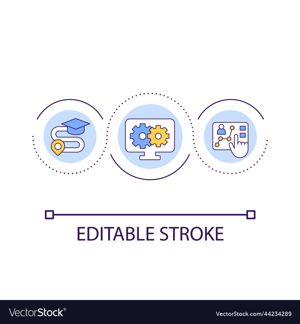 monitoring-student-progress-remotely-loop-concept-vector-image