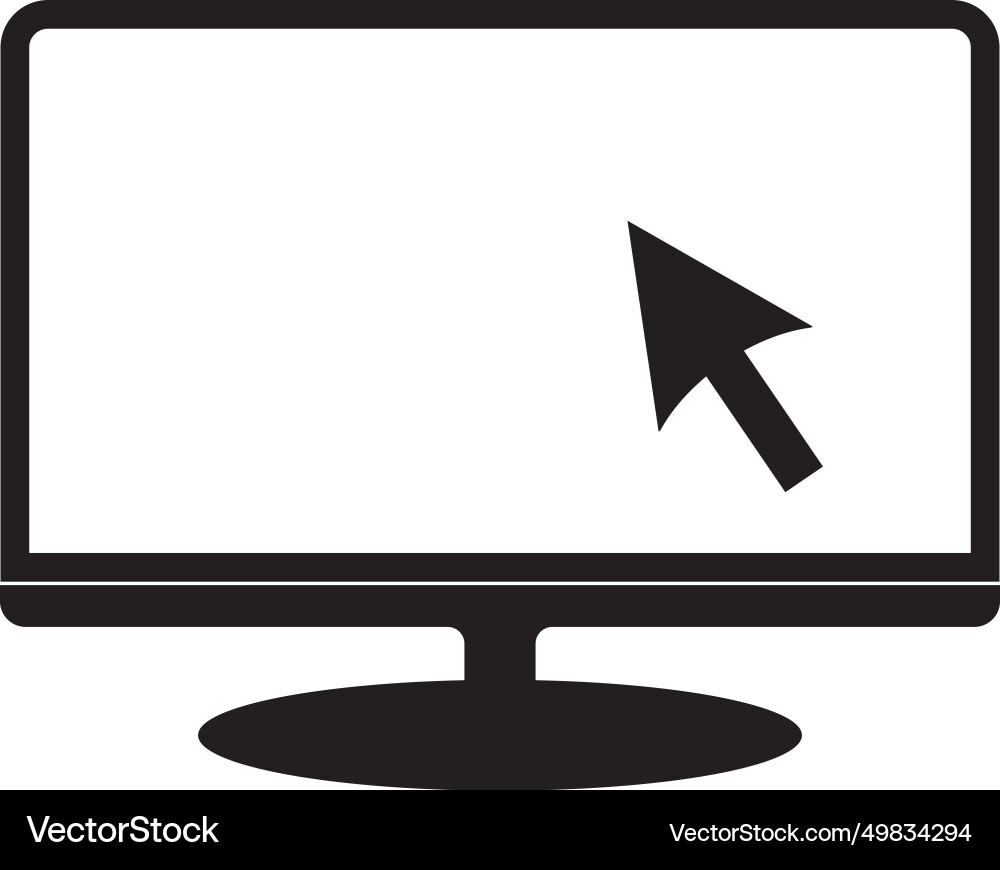 Monitor icon Royalty Free Vector Image - VectorStock