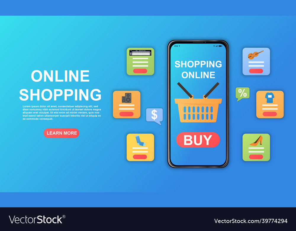 Online shopping on application